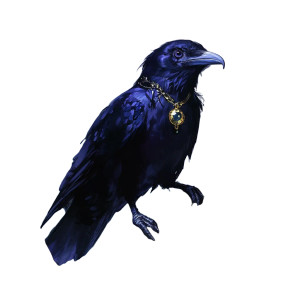 Mystical Raven Guardian Vinyl Car Decal Sticker – Waterproof & UV-Resistant 8"
