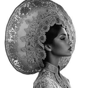 Mexican Model Portrait V2 Vinyl Car Decal Sticker – Waterproof & UV-Resistant 8"