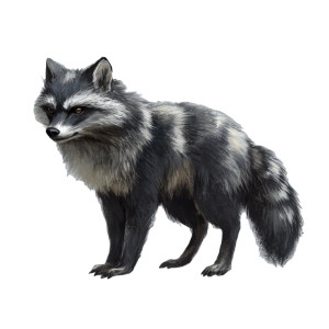 Raccoon-Wolf Hybrid Vinyl Car Decal Sticker – Waterproof & UV-Resistant 8"