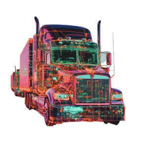 Ai Art Trucks Vinyl Car Decal Sticker – Waterproof & UV-Resistant 8"