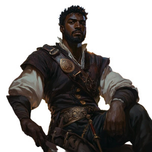 Medieval Black Sailor Vinyl Car Decal Sticker – Waterproof & UV-Resistant 8"