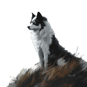 Menacing Wolf-Dog Vinyl Car Decal Sticker – Waterproof & UV-Resistant 8"