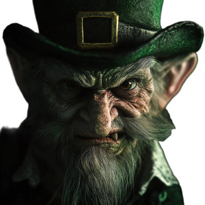 Ugly Leprechaun Vinyl Car Decal Sticker – Waterproof & UV-Resistant 8"