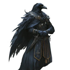 Raven Cleric Vinyl Car Decal Sticker – Waterproof & UV-Resistant 8" Raven Cleric Vinyl Car Decal Sticker – Waterproof & UV-Resistant 8"