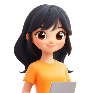 Cute Chinese Girl V6 Vinyl Car Decal Sticker – Waterproof & UV-Resistant 8"