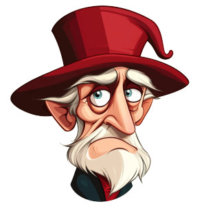 Scrooge Cartoon Head Vinyl Car Decal Sticker – Waterproof & UV-Resistant 8"