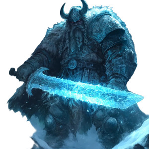 Frost Giant Warrior Vinyl Car Decal Sticker – Waterproof & UV-Resistant 8" Frost Giant Warrior Vinyl Car Decal Sticker – Waterproof & UV-Resistant 8"