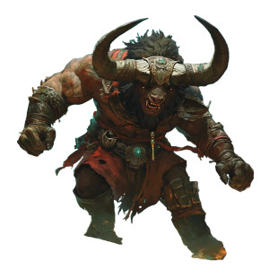 Fierce Minotaur Vinyl Car Decal Sticker – Waterproof & UV-Resistant 8"