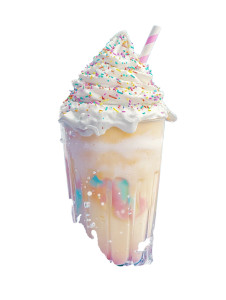Colorful Milkshake Illustration Vinyl Car Decal Sticker – Waterproof & UV-Resistant 8"