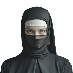 Nun Ninja Vinyl Car Decal Sticker – Waterproof & UV-Resistant 8"