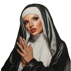 Britney As Nun Vinyl Car Decal Sticker – Waterproof & UV-Resistant 8"