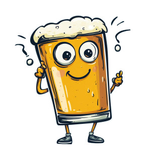 Questioning Beer Pint Vinyl Car Decal Sticker – Waterproof & UV-Resistant 8"