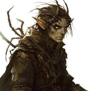 Spider Tiefling Druid Vinyl Car Decal Sticker – Waterproof & UV-Resistant 8"