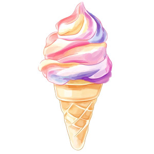 Cute Ice Cream V10 Vinyl Car Decal Sticker – Waterproof & UV-Resistant 8"