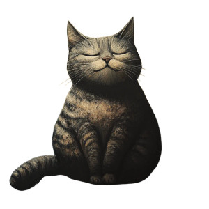 Fat Cat V11 Vinyl Car Decal Sticker – Waterproof & UV-Resistant 8"