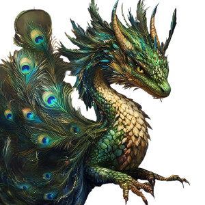 Feathered Dragon V2 Vinyl Car Decal Sticker – Waterproof & UV-Resistant 8"