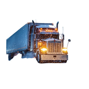 Big Rig Snowstorm Vinyl Car Decal Sticker – Waterproof & UV-Resistant 8"