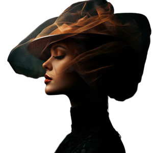 Beautiful Hat Veil Vinyl Car Decal Sticker – Waterproof & UV-Resistant 8" Beautiful Hat Veil Vinyl Car Decal Sticker – Waterproof & UV-Resistant 8"