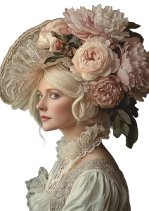 Blond Woman Portrait V2 Vinyl Car Decal Sticker – Waterproof & UV-Resistant 8"