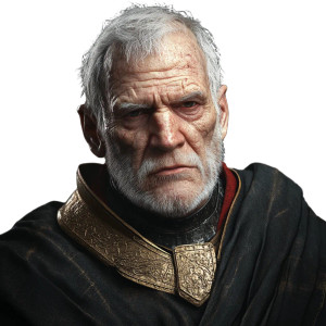 Medieval Uniformed Man Vinyl Car Decal Sticker – Waterproof & UV-Resistant 8"