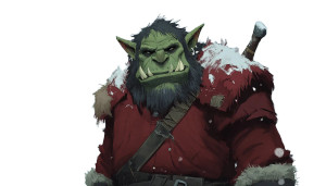 Cartoony Orc Grunt Vinyl Car Decal Sticker – Waterproof & UV-Resistant 8"