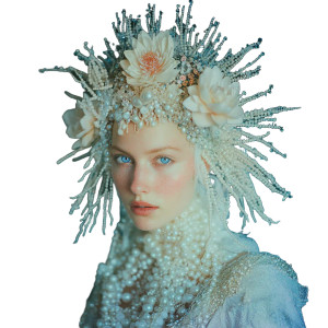 Bioluminescent Shamanic Woman Vinyl Car Decal Sticker – Waterproof & UV-Resistant 8"