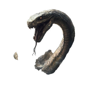 Leviathan Snake Vinyl Car Decal Sticker – Waterproof & UV-Resistant 8"