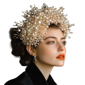Pearl Headpiece Vinyl Car Decal Sticker – Waterproof & UV-Resistant 8" Pearl Headpiece Vinyl Car Decal Sticker – Waterproof & UV-Resistant 8"