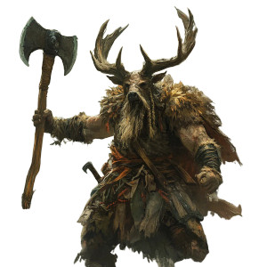 Barbarian Stag Vinyl Car Decal Sticker – Waterproof & UV-Resistant 8"