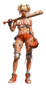 Post-Apocalyptic Cheerleader Vinyl Car Decal Sticker – Waterproof & UV-Resistant 8"