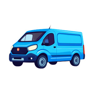 Blue Mpv Car Vinyl Car Decal Sticker – Waterproof & UV-Resistant 8"