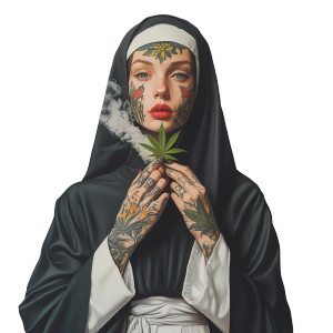 Tattooed Nun Smoking V15 Vinyl Car Decal Sticker – Waterproof & UV-Resistant 8" Tattooed Nun Smoking V15 Vinyl Car Decal Sticker – Waterproof & UV-Resistant 8"
