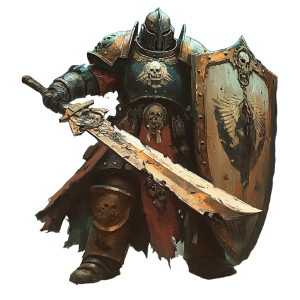 Adeptus Arbites Warrior Vinyl Car Decal Sticker – Waterproof & UV-Resistant 8"