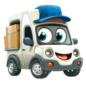 Winking Fiat Panda Vinyl Car Decal Sticker – Waterproof & UV-Resistant 8"