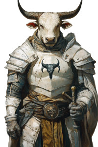 Minotaur Dark Paladin Vinyl Car Decal Sticker – Waterproof & UV-Resistant 8"