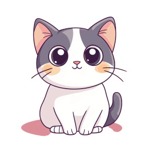 Cute Kawaii Cat Vinyl Car Decal Sticker – Waterproof & UV-Resistant 8" Cute Kawaii Cat Vinyl Car Decal Sticker – Waterproof & UV-Resistant 8"