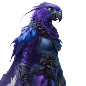 Fantasy Parrot Woman Vinyl Car Decal Sticker – Waterproof & UV-Resistant 8"