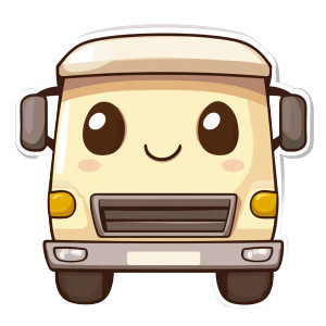 Cute Cartoon Truck V4 Vinyl Car Decal Sticker – Waterproof & UV-Resistant 8" Cute Cartoon Truck V4 Vinyl Car Decal Sticker – Waterproof & UV-Resistant 8"