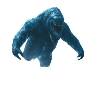 Blue Gorilla Whale Vinyl Car Decal Sticker – Waterproof & UV-Resistant 8"