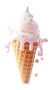 Melting Ice Cream Cone V4 Vinyl Car Decal Sticker – Waterproof & UV-Resistant 8"