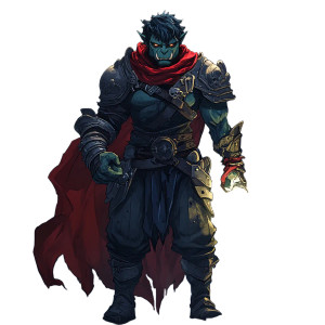 Dark Orc Mage Vinyl Car Decal Sticker – Waterproof & UV-Resistant 8"