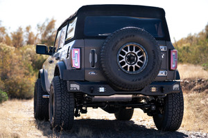 DV8 Offroad Bumper | MTO Series | Ford Bronco | Direct Fit, Reinforced D-Ring Mounts, Paintable Mesh Panels