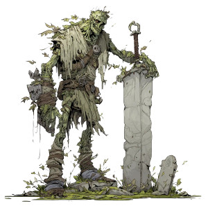 Giant Zombie Warrior Vinyl Car Decal Sticker – Waterproof & UV-Resistant 8"