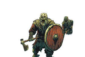 Undead Vikings Attack Vinyl Car Decal Sticker – Waterproof & UV-Resistant 8" Undead Vikings Attack Vinyl Car Decal Sticker – Waterproof & UV-Resistant 8"