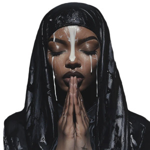 Deeply Religious Nun Vinyl Car Decal Sticker – Waterproof & UV-Resistant 8"