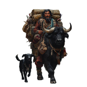 Yak With Loot Vinyl Car Decal Sticker – Waterproof & UV-Resistant 8"