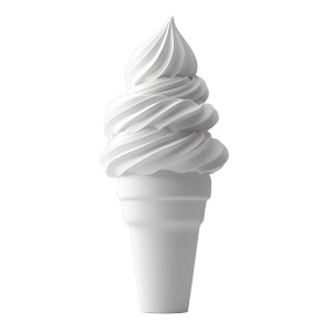 Tall Ice Cream Swirl Vinyl Car Decal Sticker – Waterproof & UV-Resistant 8"