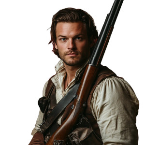 Patriot With Rifle Vinyl Car Decal Sticker – Waterproof & UV-Resistant 8" Patriot With Rifle Vinyl Car Decal Sticker – Waterproof & UV-Resistant 8"