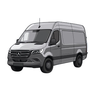 Mercedes Sprinter Sticker Vinyl Car Decal Sticker – Waterproof & UV-Resistant 8"