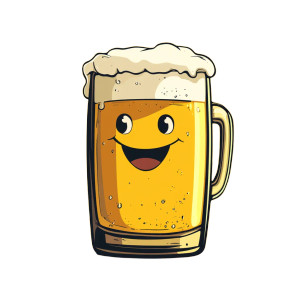 Happy Cartoon Beer Vinyl Car Decal Sticker – Waterproof & UV-Resistant 8" Happy Cartoon Beer Vinyl Car Decal Sticker – Waterproof & UV-Resistant 8"